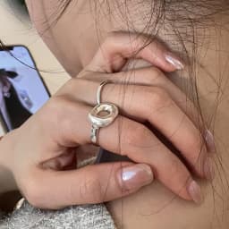 925 Sterling Silver Simple Hollow Rings For Women Geometric Fashion Smiple Open Handmade Allergy Party Jewelry Gift