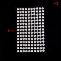 220pcs Mix 3mm/4mm/5mm/6mm Hair Pearls Stick On Self Adhesive Pearls Stickers Face Pearls Stickers for Hair Face Makeup