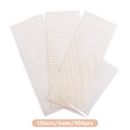 220pcs Mix 3mm/4mm/5mm/6mm Hair Pearls Stick On Self Adhesive Pearls Stickers Face Pearls Stickers for Hair Face Makeup
