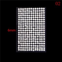 220pcs Mix 3mm/4mm/5mm/6mm Hair Pearls Stick On Self Adhesive Pearls Stickers Face Pearls Stickers for Hair Face Makeup