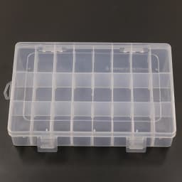 24 Grids Transparent Plastic Embroidery Floss Storage Box Floss Bobbins Storage Organizer DIY Cross Stitch Sewing Tools