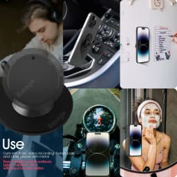 Gym Mate Magnetic Phone Mount &Double-sided Magnetic Suction Phone Holder for MagSafe. Shoot Hands-Free Videos While Working Out