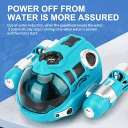 2.4GHz Rc Boat Toys Remote Control Boat Waterproof Spray Swimming Pool Bathing RC Steamboat For Boys And Girls Children's Gift