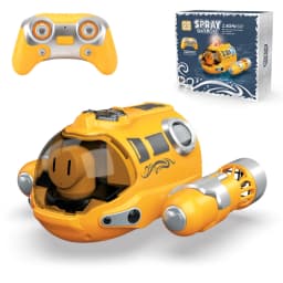 2.4GHz Rc Boat Toys Remote Control Boat Waterproof Spray Swimming Pool Bathing RC Steamboat For Boys And Girls Children's Gift