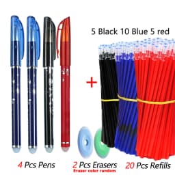 26 Pcs/Set Kawaii Erasable Pens 0.35mm Gel Pen Waterproof Gel Ink Stationery School Writing supplies for Notebook Office Student