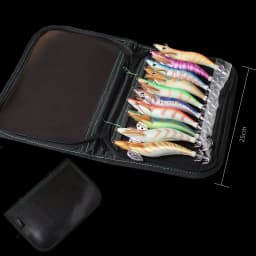 10PCS with Shrimp Bag 3D Printing 2.5 3.0 3.5 Hook Luminous Squid Jig Fishing Wood Shrimp Lure Squid Cuttlefish Jigs Lures