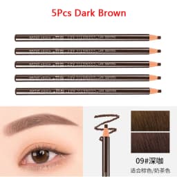5Pcs Long Lasting Eyebrow Pencil Waterproof Tattoo Pen Eyeliner Black Brown Gray Natural Pull Eye Brow Enhancers Cosmetics Tool