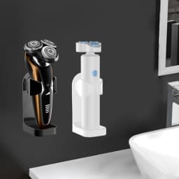 Shaver Rack Electric Toothbrush Holder Bathroom Men Razor Beauty Equipment Storage Holder Self-Adhesive Hook