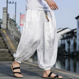 Summer Silk Hippie Gypsy Boho Baggy Pants Harem Pants for Men Women Yoga Pants Aladdin Trousers