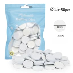 50pcs Nail Buffing Disc 15mm Polishing SandPieces For Quick Polishing Nails Manicure Tool Accessories