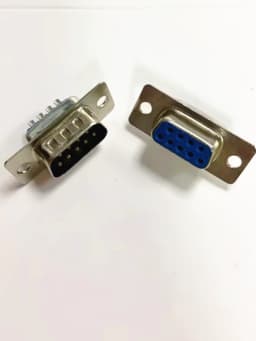 10PCS/LOT New RS232 Serial Port Connector DB9 Male and Female Socket/Plug Connector 9Pin Copper RS232 COM Socket Adapter