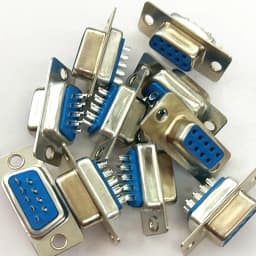 10PCS/LOT New RS232 Serial Port Connector DB9 Male and Female Socket/Plug Connector 9Pin Copper RS232 COM Socket Adapter