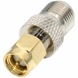 SMA Male to F Female All-Copper Radio Frequency SMAJ to FK RF Coaxial Coax Adapter F Type