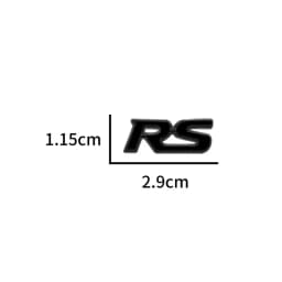 Car Interior Small Metal Sticker RS Logo Car Steering Wheel Emblem Decor For Chevrolet Cruze Captiva Aveo For Honda Civic Mugen
