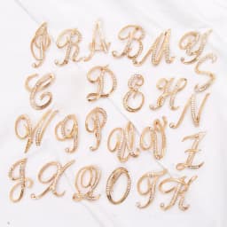 Women Luxury Letter Brooch Pins In Gold Color Rhinestones Crystal English Alphabet Metal Pins Cute Jewelry Accessories Gift