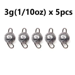 5pcs/lot Fishing Weight Sinker 3g-28g Deep Water Bullet Weight with Swivel Round Ball Sinkers Fishing Tackle Accessories