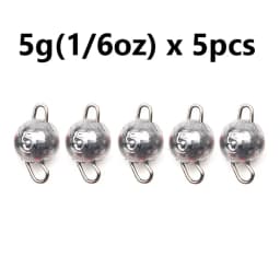 5pcs/lot Fishing Weight Sinker 3g-28g Deep Water Bullet Weight with Swivel Round Ball Sinkers Fishing Tackle Accessories
