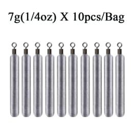 10pcs/lot Fishing Sinker 3.5g 5g 7g 10g 14g 20g Fishing Weights Sinkers Carp Fishing Baits Sinker Fishing Tackle Accessories