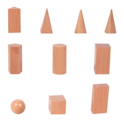 Montessori Mystery Bag Wood Sensory Toys Objects Geometric Shapes Natural Wood Color Solid Wood 3 Years Old