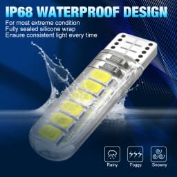 2/10x W5W T10 Led Bulbs Canbus 168 194 12pcs 2835 Chips Car Interior Dome Reading License Plate Light Signal Lamp 6000K 12V