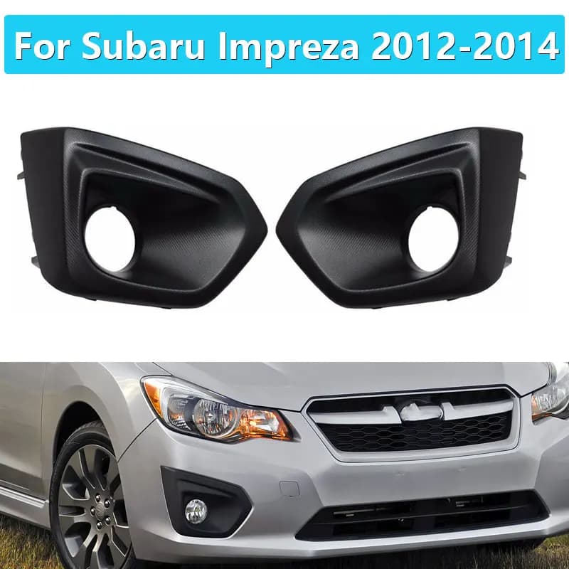 For Subaru Impreza 2012-2014 Car Styling Auto Front Fog Cover Fog Bumper Grille anti-fog lamp frame Front bumper fog lamp cover