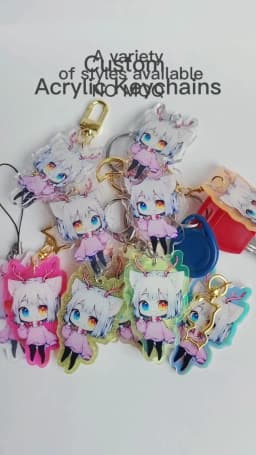 Custom Acrylic Phone Grip Round Foldable Cartoon Photo Customized Logo Anime Hologram Personalized Mobile Clear Phone Holder