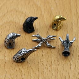 Stainless Steel Animal Eagle Head Claws Small Hole Beads Charms for Beaded Bracelet Necklace Jewelry Making Accessories 4Pcs