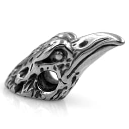 Stainless Steel Animal Eagle Head Claws Small Hole Beads Charms for Beaded Bracelet Necklace Jewelry Making Accessories 4Pcs