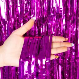 Cheap as a Party Metallic Tinsel Foil Fringe Curtains Backdrop for Birthday New Year Eve Party Photo Wedding Baby Shower Decor