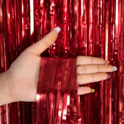 Cheap as a Party Metallic Tinsel Foil Fringe Curtains Backdrop for Birthday New Year Eve Party Photo Wedding Baby Shower Decor