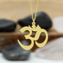OM Chakra Necklace Mala Yoga Chakra Buddha OM Necklace Stainless Steel OM Pendant Chain Mala Necklace Pendant Ange 7 Chakras
