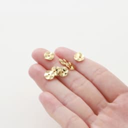 30Pcs 4/6/8mm 14K/18K Gold Color Brass Round Wave Spacer Beads for DIY Jewelry Making Supplies Findings Accessories