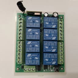 433MHZ DC 12V 24V 8CH R----F Wireless Remote Control Switch Remote Control System Receiver Industrial Transmitter 8CH Relay