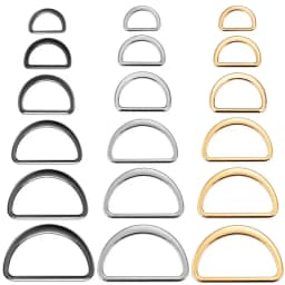 10pcs D-Shaped Buckle D Ring Connection Alloy Metal Silver Gold For Shoes Bags Backpack Buckles DIY Accessory 15/20/25/30/40mm