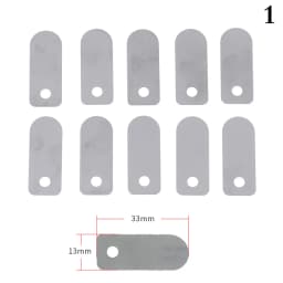 10pcs Air Compressor Valve Plates Aluminum Sheet Silver For Air Compressor Silent Oil Free Machine Compressor Valve Plate Set