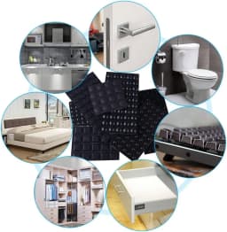 18-100Pcs Soft Silicone Rubber Anti Slip Bumpers Feet Pads Damper Buffer Cabinet Bumpers Silicone Furniture Pads Drawer Door Pad