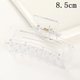 Korean Women Girls Plastic Hair Claws Clips Headwear Large Size Pin Crab Barrette Fashion Ornament Accessories