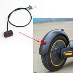 Rear Fender TailLight For Ninebot Max G30 G30L Electric Scooter Waterproof Signal License Plate Brake Light Accessories
