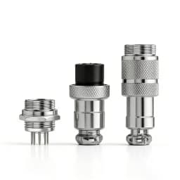 Connector GX16 small metal aviation socket 2/3/4/5/6/7pin electric cable terminal fixed type and butt mobile type Female&male