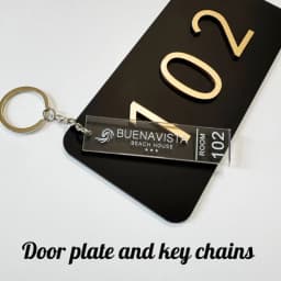 Acrylic Door Plate Shop Sign Customized 3D House Number for Office Home Flats Store Bar Hotel Apartment with Sticker or Magnet