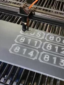 Acrylic Door Plate Shop Sign Customized 3D House Number for Office Home Flats Store Bar Hotel Apartment with Sticker or Magnet