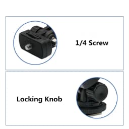 1 PCS 1/4" Screw Quick Release Monitor Holder Camera Clamp Swivel and Tilt Adjustable Monitor Mount with Cold Shoe