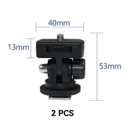 1 PCS 1/4" Screw Quick Release Monitor Holder Camera Clamp Swivel and Tilt Adjustable Monitor Mount with Cold Shoe
