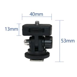 1 PCS 1/4" Screw Quick Release Monitor Holder Camera Clamp Swivel and Tilt Adjustable Monitor Mount with Cold Shoe