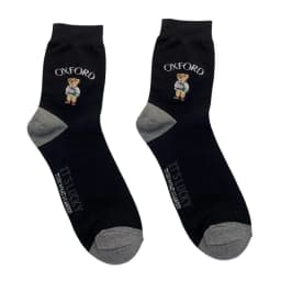 Good Quality Cartoon Gentleman Bear Men's Socks Cotton Harajuku Style Sport Boys Skateboard Novelty Breathable Christmas Gifts