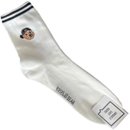 Good Quality Cartoon Gentleman Bear Men's Socks Cotton Harajuku Style Sport Boys Skateboard Novelty Breathable Christmas Gifts