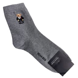Good Quality Cartoon Gentleman Bear Men's Socks Cotton Harajuku Style Sport Boys Skateboard Novelty Breathable Christmas Gifts