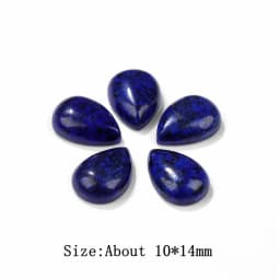 10x14mm Water Drop Shape Natural Stone Cabochons Beads Agate Crystal Opal Chalcedony Cabochons for Needlework DIY Jewelry Making