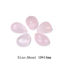 10x14mm Water Drop Shape Natural Stone Cabochons Beads Agate Crystal Opal Chalcedony Cabochons for Needlework DIY Jewelry Making