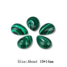 10x14mm Water Drop Shape Natural Stone Cabochons Beads Agate Crystal Opal Chalcedony Cabochons for Needlework DIY Jewelry Making